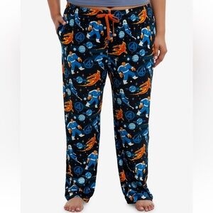 Unisex Marvel The Fantastic Four‎ Allover Print Pajama Pants Plus Size Hot Topic